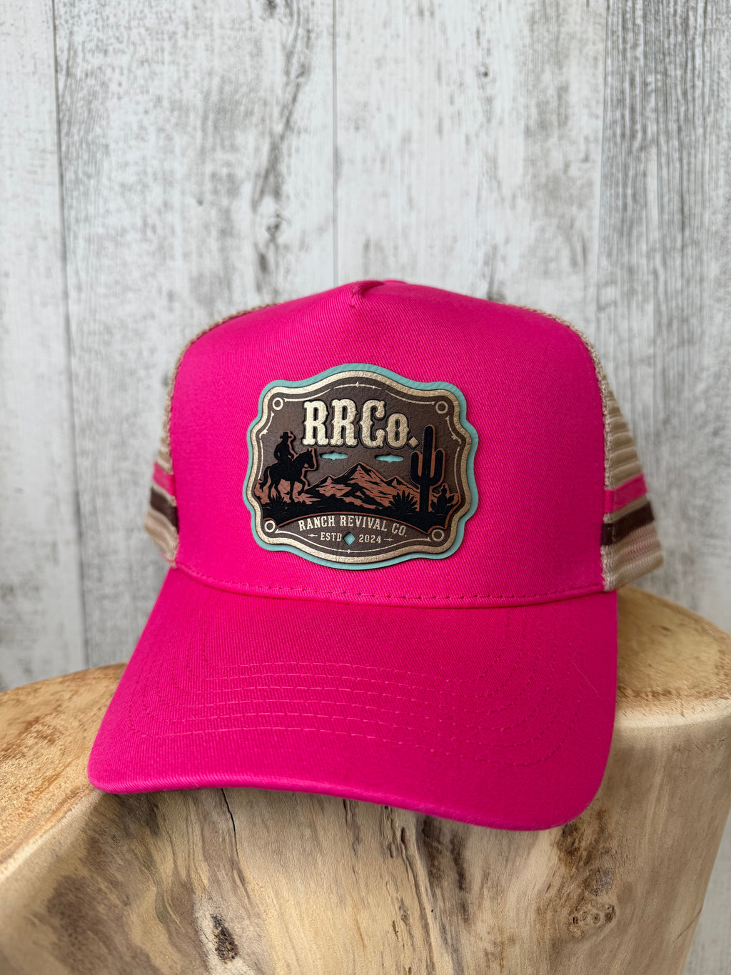 RRCo. Desert Rider Trucker Cap — Hot Pink