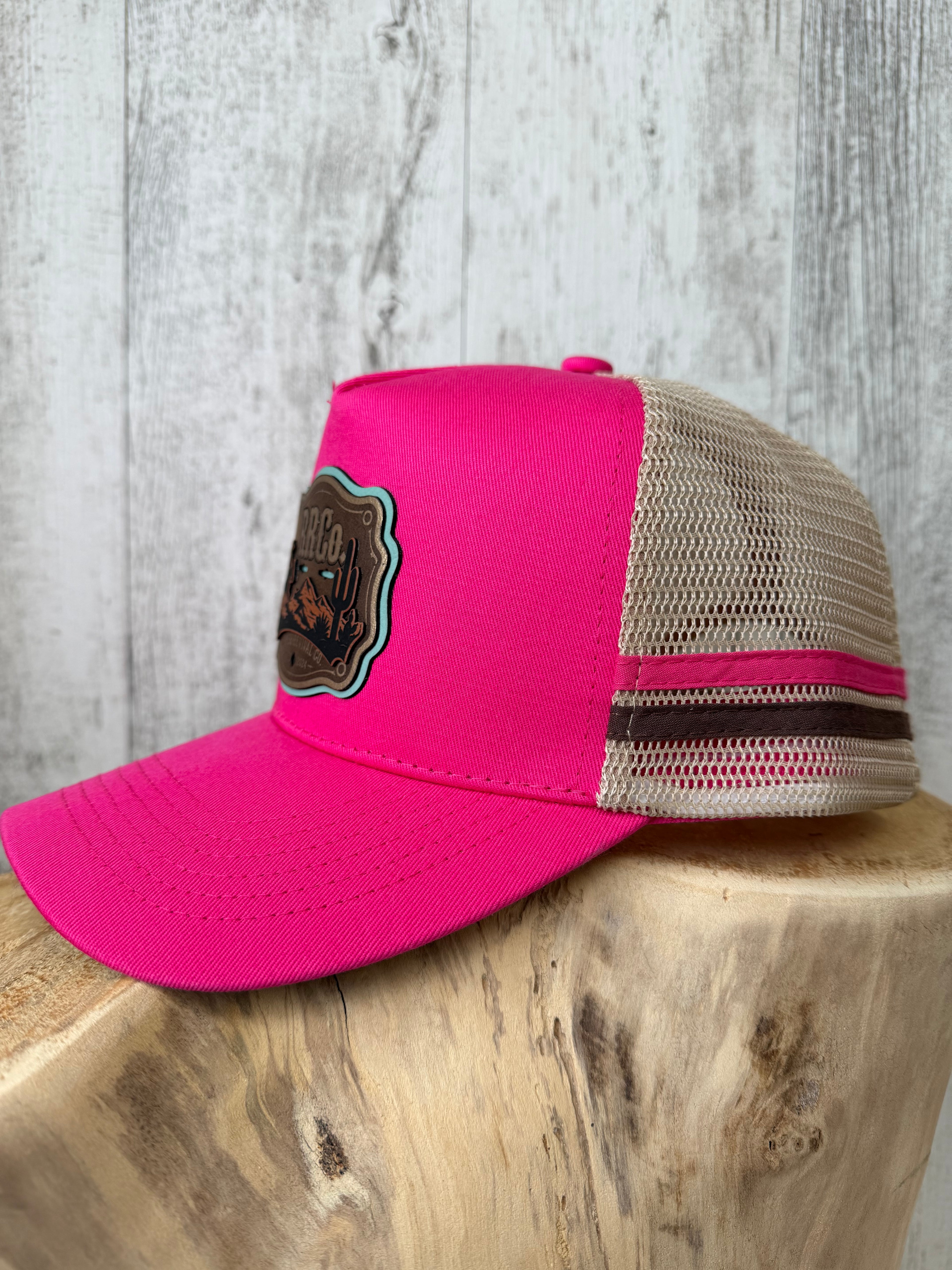RRCo. Desert Rider Trucker Cap — Hot Pink
