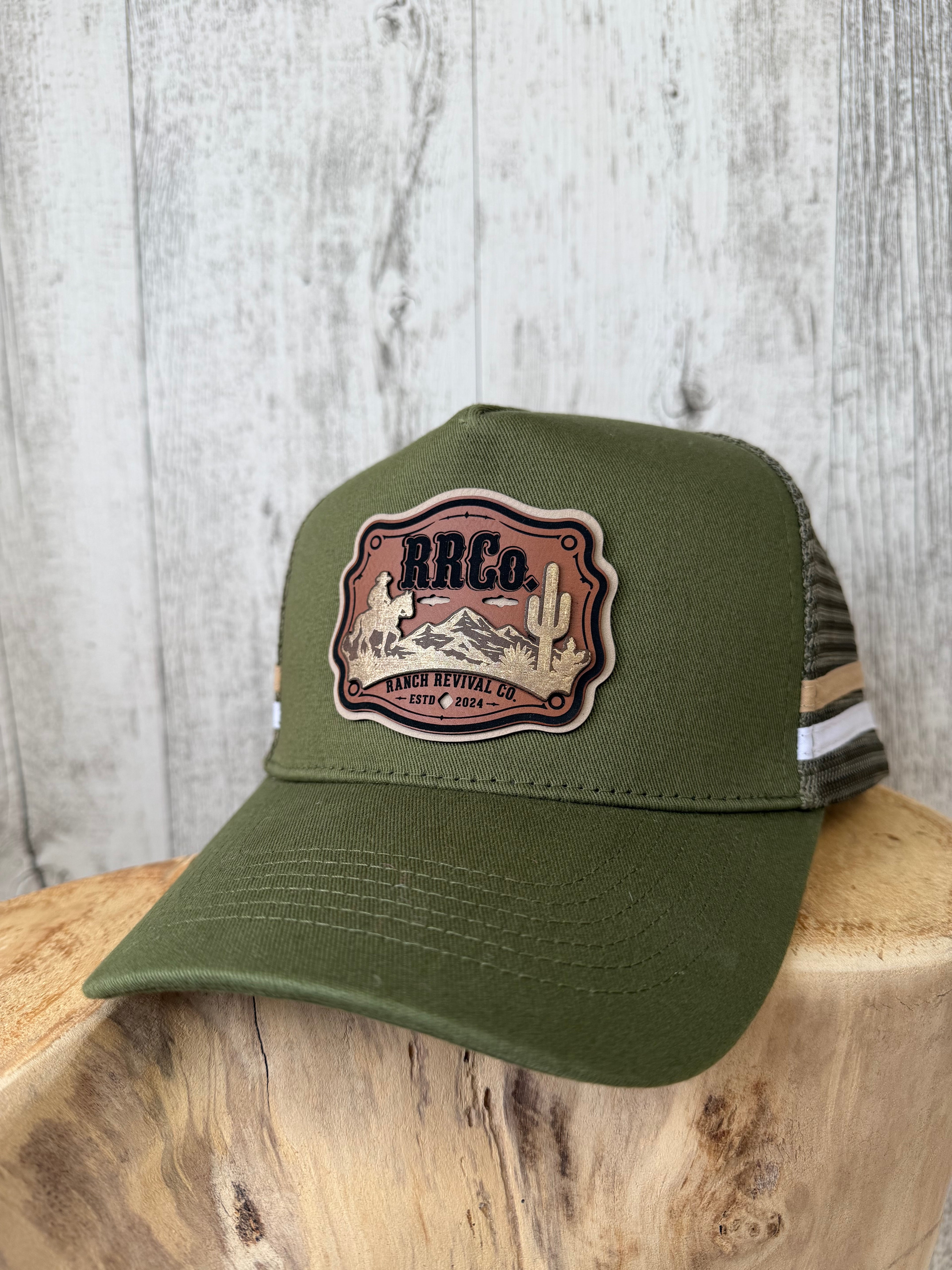 RRCo. Desert Rider Trucker Cap — Olive