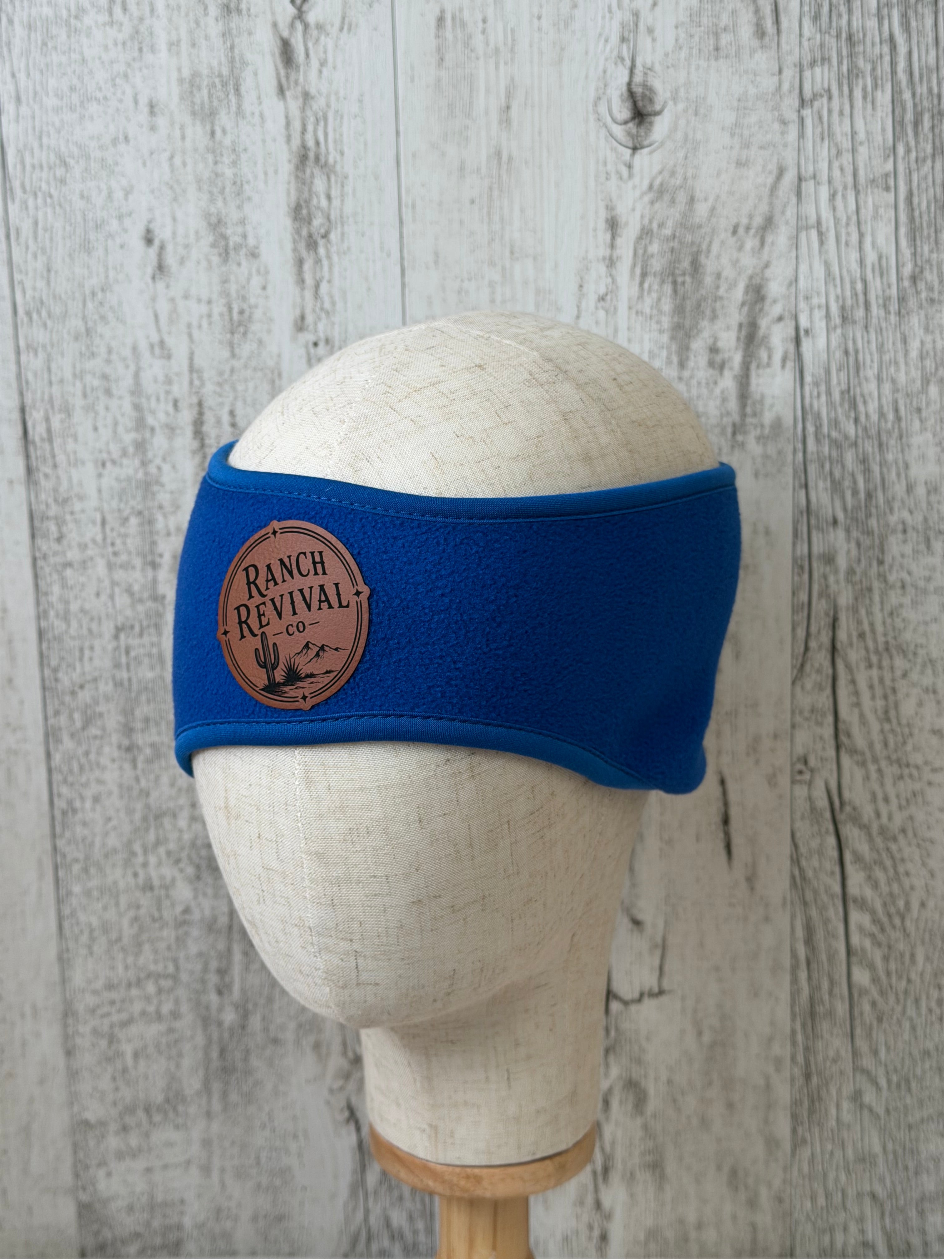 Polar Fleece Ear Warmer - Royal Blue (Single Lined)
