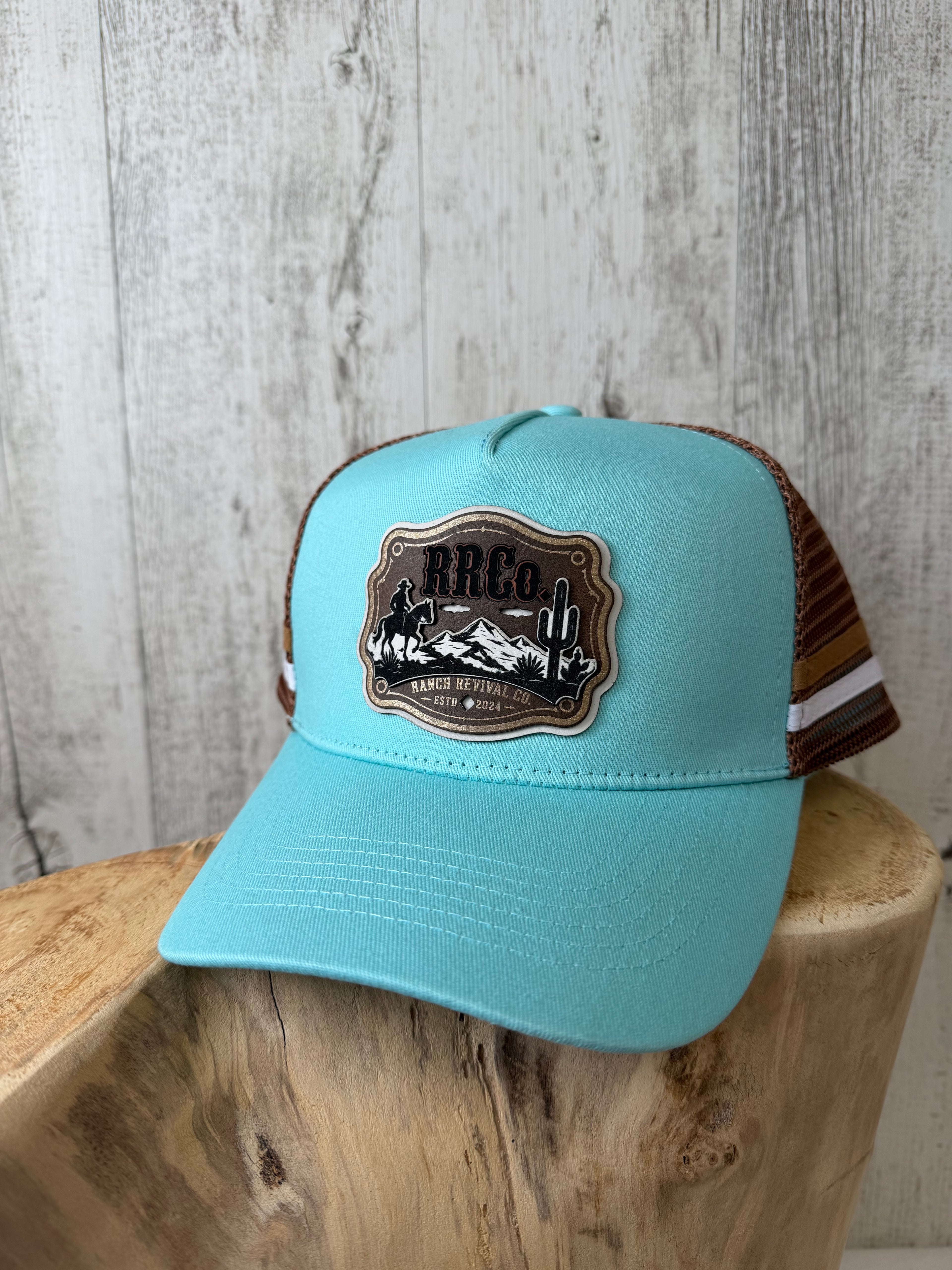 RRCo. Desert Rider Trucker Cap — Mint (Pony Tail Cap)