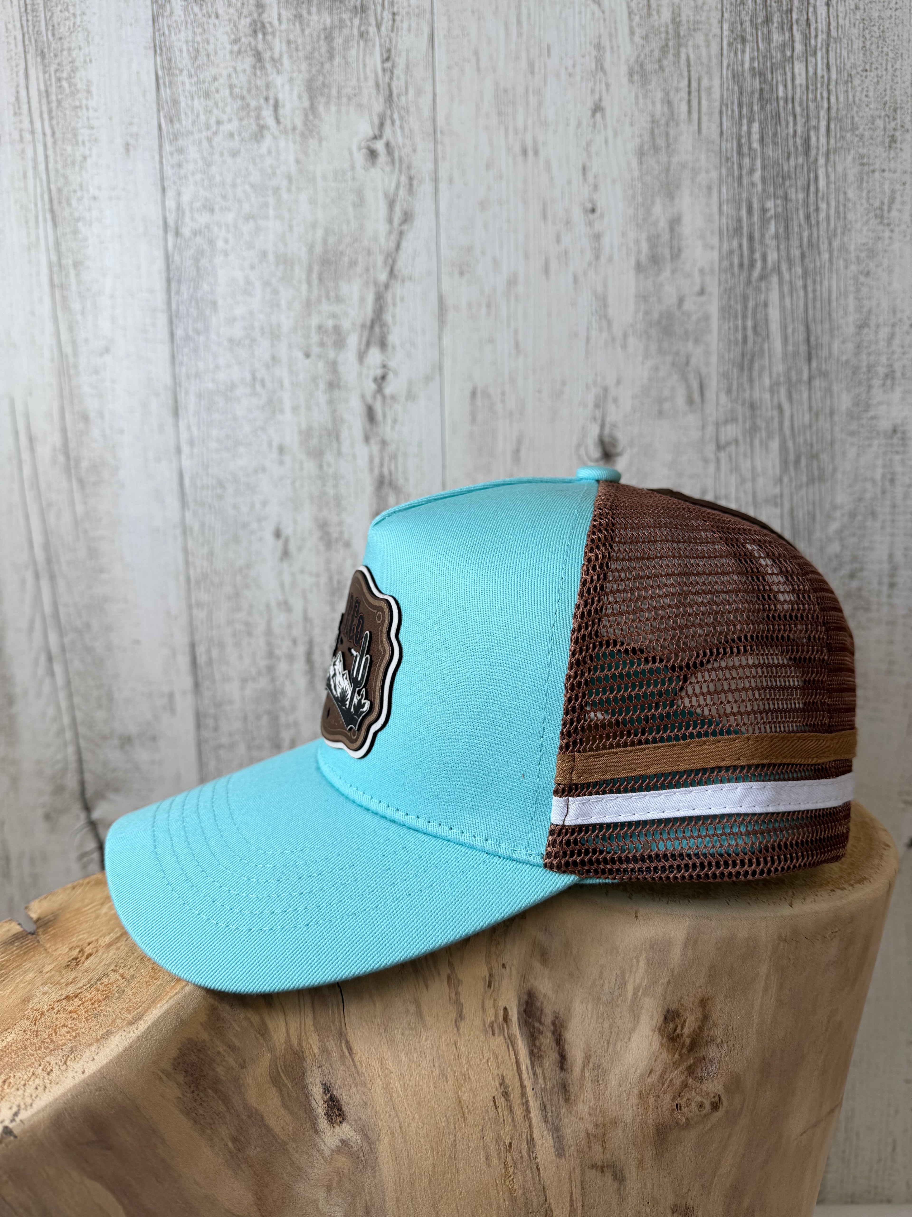 RRCo. Desert Rider Trucker Cap — Mint (Pony Tail Cap)