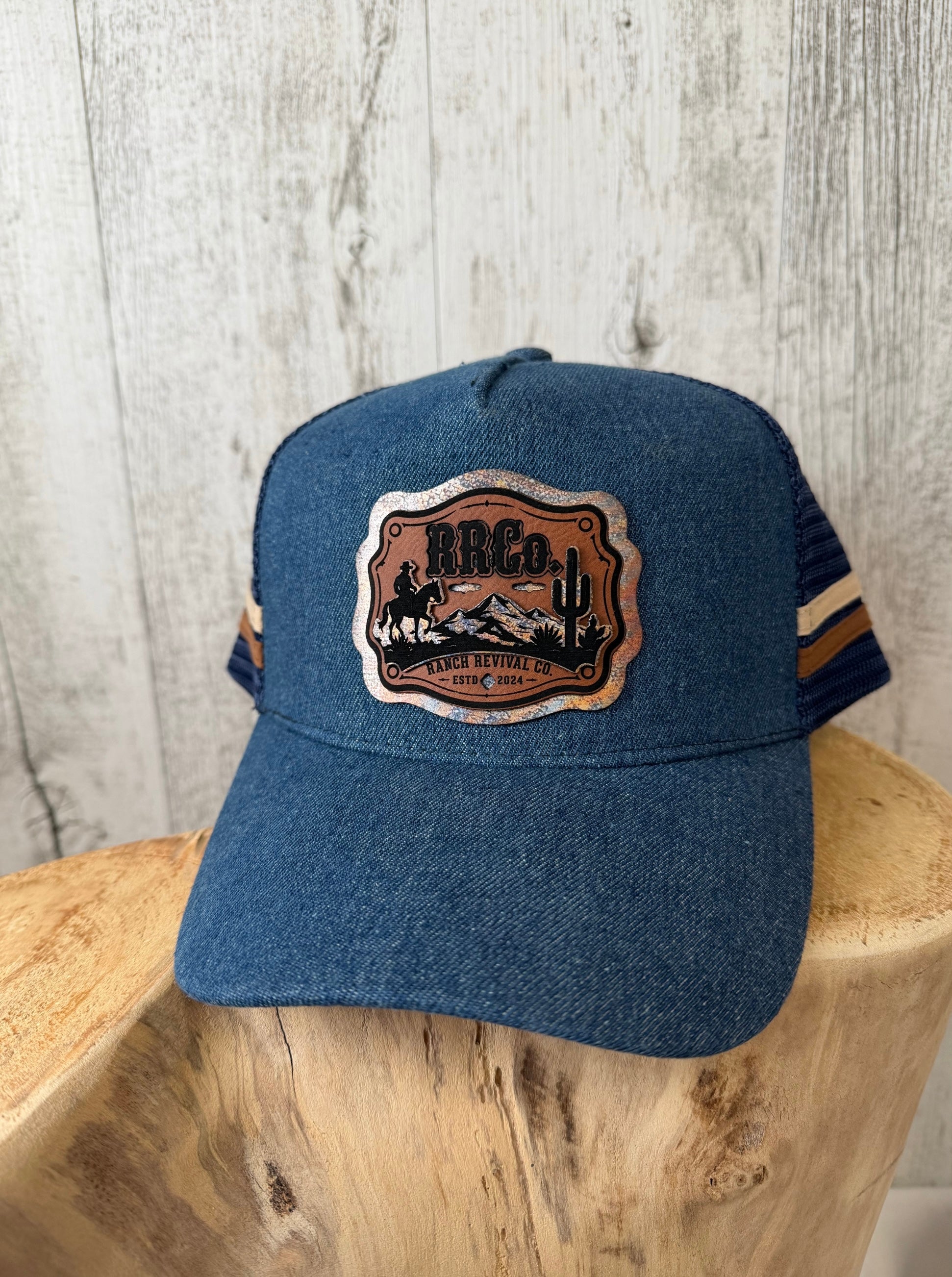 RRCo. Desert Rider - Denim Trucker Cap